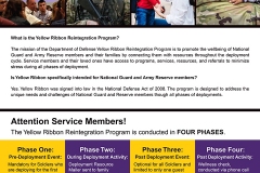 Yellow Ribbon Reintegration Program Poster